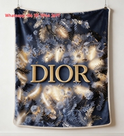 Dior Botanical Glow Flannel Sofa Throw Blanket for Wall Hanging Decor D204